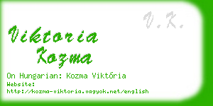 viktoria kozma business card