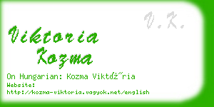 viktoria kozma business card